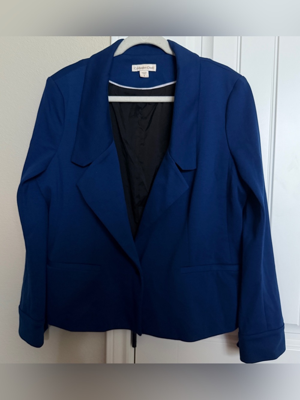 Coldwater Creek Women's Blue Blazer Jacket Size 16